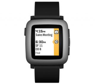 Pebble Time Smartwatch Compatable with iOS & Android   E286103 —