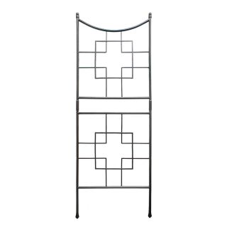 ACHLA Designs Square On Squares 31.5 in W x 86 in H Graphite Trellis