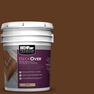 BEHR Premium DeckOver 5 gal. #SC 129 Chocolate Wood and Concrete Coating 500005