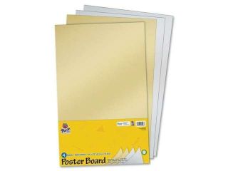 Pacon Half size Sheet Poster Board   14" x 22"   Gold, Silver