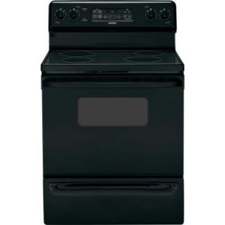 Hotpoint 5.0 cu. ft. Electric Range with Self Cleaning Oven in Black RB787DPBB