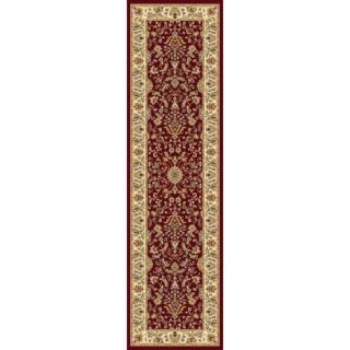 Concord Global Trading Williams Collection Istanbul Red 2 ft. 2 in. x 7 ft. 10 in. Rug Runner 75102