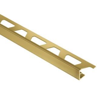 Schluter Systems 0.313 in W x 98.5 in L Brass Commercial/Residential Tile Edge Trim