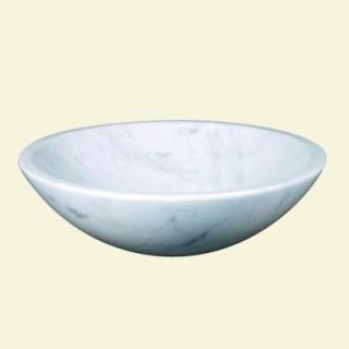 Yosemite Home Decor Marble Stone Classic Vessel Sink in White DISCONTINUED DAGDA