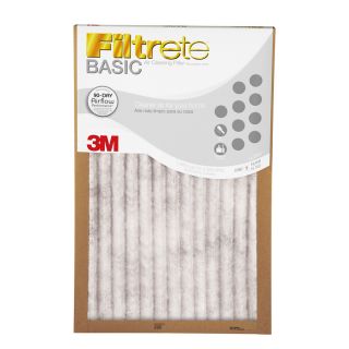 Filtrete Basic Pleated Pleated Air Filter (Common: 21.5 in x 23.5 in x 1 in; Actual: 21.375 in x 23.375 in x 0.8125 in)