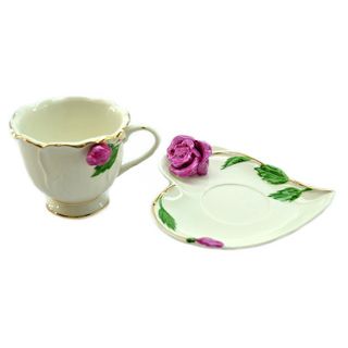 Red Roses Coffee Cup and Saucers (Set of 6)   Shopping   Big