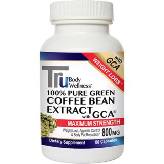 Tru Green Coffee Beans with GCA 800mg Dietary Supplement (60 Count