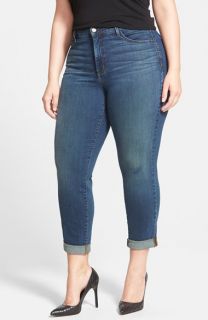 NYDJ Sylvia Stretch Relaxed Boyfriend Jeans (Oak Hill) (Plus Size)