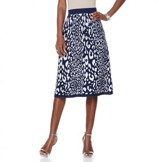 Wendy Williams Jacquard Pleated A Line Skirt   7999424