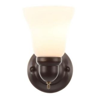 Hampton Bay 1 Light Oil Rubbed Bronze Sconce GAY8411A