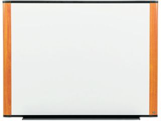 3M M4836LC Melamine Dry Erase Board, 48 x 36, Light Cherry Frame