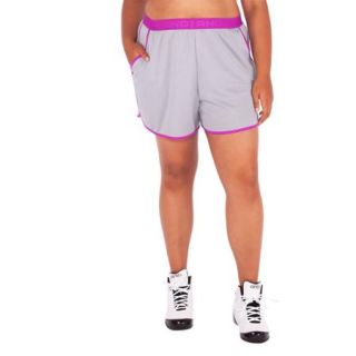 AND1 Women's Plus Size Ballers Mesh Soccer Short