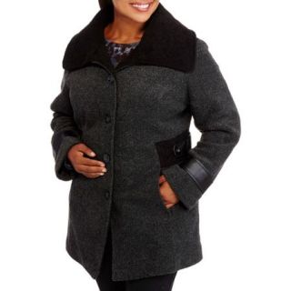 Weather Tamer Women's Boucle Anorak with Faux Leather Trims