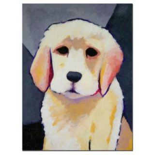 Trademark Fine Art 35 in. x 47 in. Puppy Dog Canvas Art LB027 C3547GG