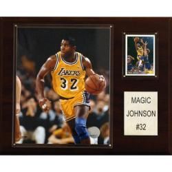 Magic Johnson 12x15 Cherry Wood Player Plaque