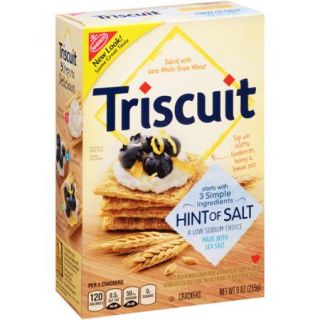 Nabisco Triscuit Hint of Salt Crackers, 9 oz