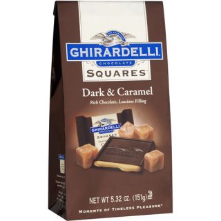 Ghirardelli Chocolate: Squares 60% Cacao Dark Chocolate W/Caramel Chocolate, 5.32 oz