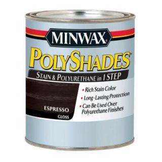 Minwax 8 oz. PolyShades Espresso Gloss Stain and Polyurethane in 1 Step 214974444