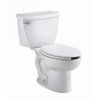 American Standard Cadet Flowise White 1.1 GPF (4.16 LPF) 12 in Rough in WaterSense Elongated Pressure Assist 2 Piece Comfort Height Toilet