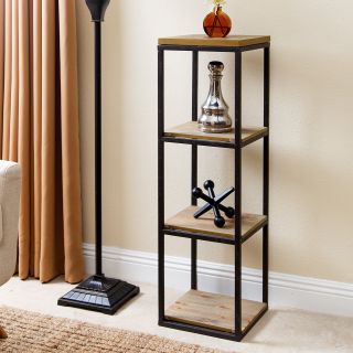 Abbyson Living Kirkwood Industrial 3 Tier Small Bookcase   Bookcases