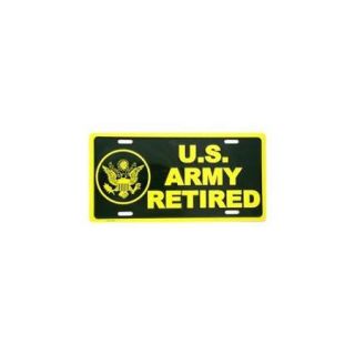 LP   113 US Army Retired License Plate   3333
