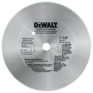 DEWALT 7 1/4 in. 140 Teeth Steel Plywood Saw Blade DW3326