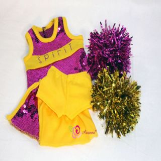 Arianna Got Spirit Cheerleader Outfit for 18 American Girl Doll