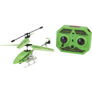 3-Channel Infrared R/C Helicopter — Glow Green  Remote Control Toys