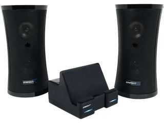 Sabrent SP NELO Weather Resistant 900MHz Wireless Indoor/Outdoor 150 FT 2 Speaker System with Remote and Dual Power