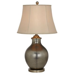 PCL Pine Cone Glow 33.5 H Table Lamp with Bell Shade by Pacific Coast