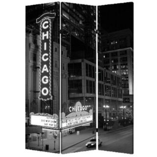 Screen Gems 71'' x 47'' Chicago 3 Panel Room Divider