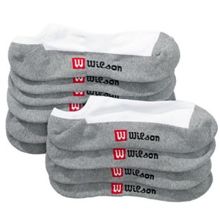 Wilson   Men's Performance No Show Socks, White 5 Pack
