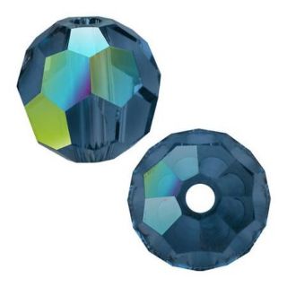 Swarovski Crystal, #5000 Round Beads 6mm, 10 Pieces, Montana AB