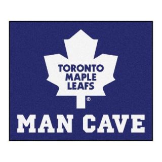 FANMATS Toronto Maple Leafs Blue Man Cave 5 ft. x 6 ft. Area Rug 14496