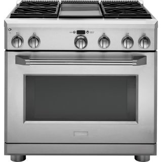 Monogram Monogram Freestanding 6.2 cu ft Self Cleaning Convection Gas Range (Stainless Steel) (Common: 36 in; Actual: 35.875 in)