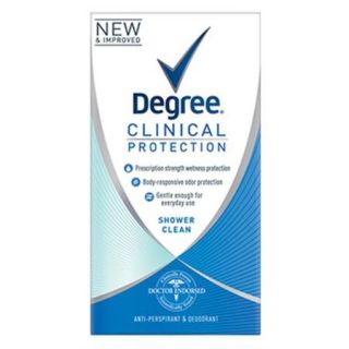 Degree Women Clinical Protection Anti Perspirant Deodorant Shower Clean 1.70 oz (Pack of 2)