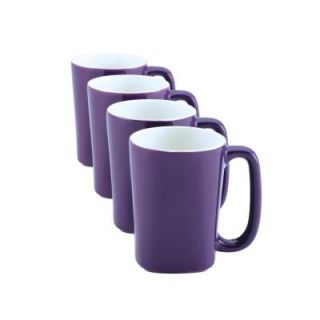 Rachael Ray 14 oz. Mugs in Purple (4 Pack) 58578