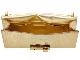 michael kors collection gia clutch pale gold