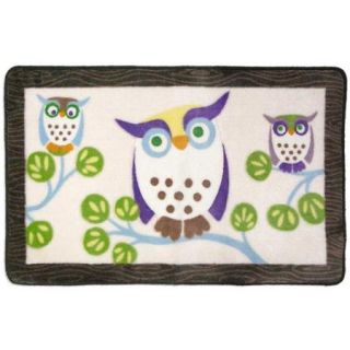 Allure Awesome Owls Bath Rug