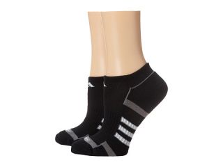 adidas Climalite® II 2 Pack No Show Socks Black/Medium Lead/White