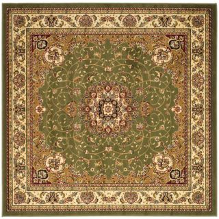 Safavieh Lyndhurst Sage and Ivory Square Indoor Machine Made Area Rug (Common: 8 x 8; Actual: 96 in W x 96 in L x 0.5 ft Dia)