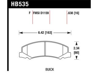 Hawk Performance HB535F.638 Disc Brake Pad