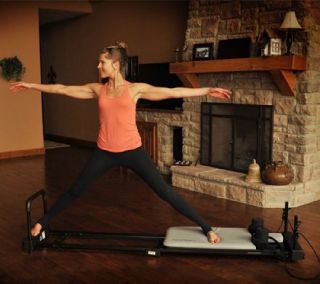 AeroPilates Reformer Plus 4 Cord Machine with Rebounder and 2 DVDs   F11356 —