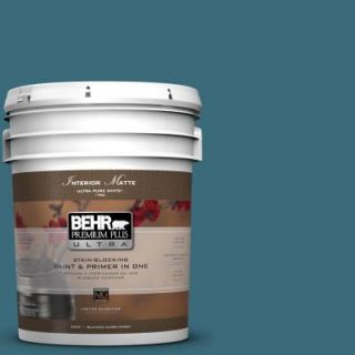 BEHR Premium Plus Ultra 5 gal. #S460 6 Mammoth Mountain Matte Interior Paint 175305