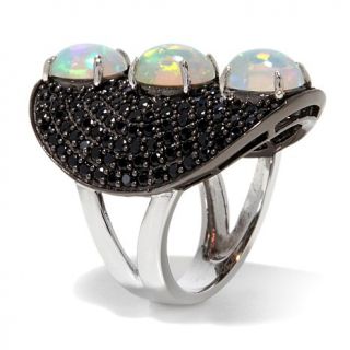 Rarities: Fine Jewelry with Carol Brodie Ethiopian Opal and Black Spinel Sterli   7738055