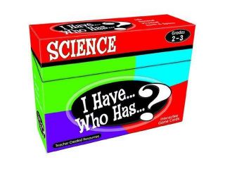 Teacher Created Resources I Have Who Has Science Card