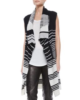 Joie Ligiere Wool Colorblock Vest, Ashlee Slub Tee & Keena Ponte Leggings