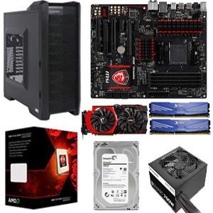 AMD FX 8320 Eight Core Processor/MSI 970 GAMING ATX AM3+ Motherboard/ADATA (2 x 8GB) DDR3 Desktop Memory/Seagate 3TB HD/MSI GeForce GTX 970 Video Card/Ultra Rogue M925 Gaming Case w/700W PSU PC Kit