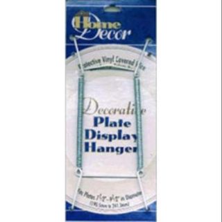 Decorative Plate Display Hanger Expandable 7 1/2" 9 1/2" White