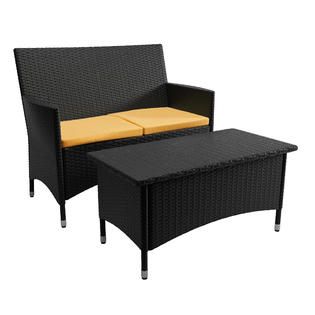 Sonax Cascade Patio Sofa and Coffee Table Set   Outdoor Living   Patio